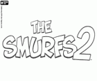 Logotip de la pel·lícula Els Barrufets2, The Smurfs 2