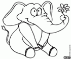 Elefant amb una flor