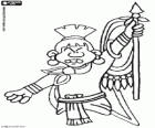 Un guerrer de l'antic Imperi asteca
