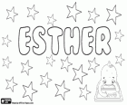 Esther, nom d'origen hebreu. El seu significat és Estrella