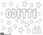 Odette, nom d'origen germànic. Diminutiu d'Oda