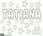 Tatiana, nom eslau d'origen llatí derivat de Tatianus, Tatius
