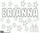 Brianna, nom d'origen celta. La forma femenina de Brian que significa el fort