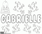 Gabrielle, nom d'origen hebreu. Forma femenina per al nom de Gabriel