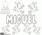 Miguel, nom d'origen hebreu. Prové de Mikha'el que significa Qui és com Déu?
