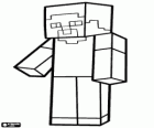 Steve de Minecraft. El personatge que el jugador controla