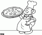 Un pizzero, un pizzaiolo, un xef que fa pizzes