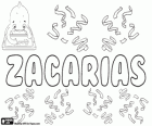 Zacarias, nom d'origen hebreu. Zekharyah, nom de diversos personatges de l'antic testament