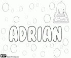 Adrian, nom d'origen llatí. Derivat d'Adrianus
