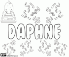 Daphne, nom d'origen grec. Nom d'una nimfa que es va transformar en un llorer
