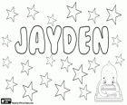 Jayden, nom d'origen anglès. Creat amb la combinació dels noms Jay i Hayden