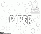 Piper, nom d'origen anglès. Piper, nom de nena i nen
