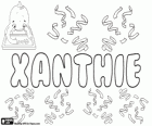 Xanthie, nom d'origen grec. Variant del nom Xanthe