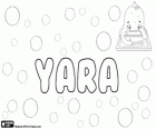 Yara, nom amb diversos orígens i significats. Yara, nom indígena brasiler tupi, variant d'Iara. Yara, nom d'origen àrab