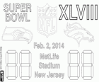 Súper Bowl 2014. Seattle Seahawks contra Denver Broncos. MetLife Stadium, Nova Jersey, 2 de febrer de 2014