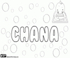 Chana, nom d'origen hebreu. Variant de Hannah