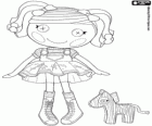 Spot Splatter Splash Lalaloopsy amb la seva mascota, una zebra