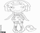 Dot Starlight de Lalaloopsy amb la seva mascota, un ocell