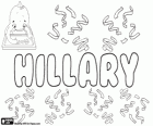 Hillary, nom d'origen grec. Variant de Hilary. Derivades del grec Hilaros
