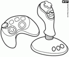 Comandaments per a vídeojocs: gamepad i joystick. Controlador de jocs