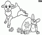 Un xai, un conillet, un ou de Pasqua
