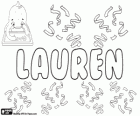 Lauren, nom d'origen llatí. Prové del llorer, un vegetal
