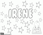 Irene, nom d'origen grec. Derivat d'Eirene, deessa de la pau en la mitologia grega