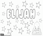 Elijah, nom d'origen hebreu. Nom d'un profeta bíblic, Elies. El seu significat és que el meu Déu és Yahweh