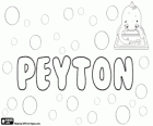Peyton, nom d'origen anglès. Peyton, variant de Payton