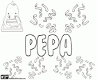 Pepa, la forma femenina de Pepe. Forma familiar del nom d'origen hebreu José per a les dones