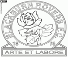 Logo de Blackburn Rovers F.C. Els Rovers, The Rovers. Club de futbol de la ciutat de Blackburn, al Comtat de Lancashire