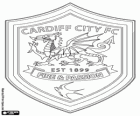 Escut de Cardiff City F.C., Club de futbol de Cardiff, ciutat gal·lesa. The Bluebirds
