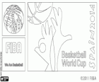 Logo de Campionat Mundial de Bàsquet 2014. Campionat FIBA organitzat per Espanya