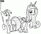 Twilight Sparkle, unicorn pony i la princesa Cadance, poni unicorn alat