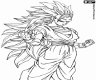 Goku transformado en Super Saiyan 3