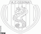 Emblema dels AC Cesena. Club de futbol de Cesena, ciutat de Emília-Romanya