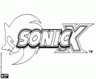 Logo de Sonic X, un anime sèrie de TV basada en els videojocs de Sonic The Hedgehog