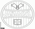 Logo de l'Hellas Verona Football Club. Equip de futbol de Verona, ciutat del Vèneto