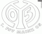 Insígnia de 1. FSV Mainz 05. Club esportiu de la ciutat de Magúncia, Renània-Palatinat