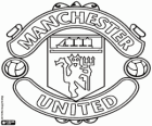 Logo del Manchester United FC. Club de futbol amb seu a Old Trafford, Manchester. Conegut com els diables vermells, The Red Devils