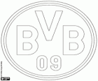 Insígnia de Borussia Dortmund. Club esportiu en Dortmund, ciutat del Nord-Westfàlia