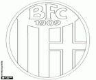 Insígnia de Bologna FC 1909. Club de futbol de Bolonya, capital d'Emília-Romanya 