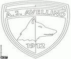 Escut de AS Avellino 1912. Club esportiu de la ciutat d'Avellino, Campània