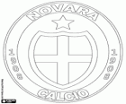 Insígnia de Novara Calcio. Club de futbol de Novara, ciutat del Piemont