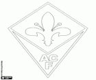 Emblema de l'ACF Fiorentina. Club de futbol de Florència, capital de la Toscana
