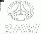 Logo de BAW, Beijing Automobile Works, fabricant de vehicles a la Xina