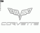 Logo de Chevrolet Corvette, marca de cotxes esportius dels EUA