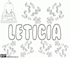 Leticia, nom d'origen llatí, derivat de Laetitia. El seu significat és Alegria