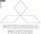 Logo de Mitsubishi Motors, multinacional fabricant d'automòbils amb seu central a Japó