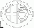 Logotip de Alfa Romeo, marca italiana de cotxes de luxe